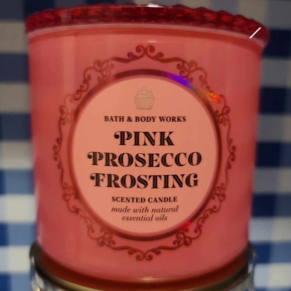 Pink prosecco frosting bath and body works candle